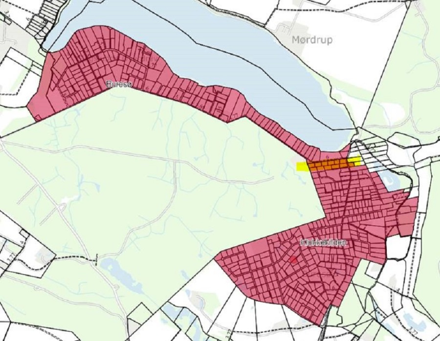 Grundejerforeninger i Buresø området ifgl. Egedal Kommunes informationskort.